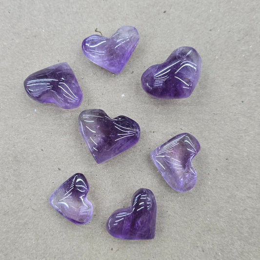 Amethyst Crystal Heart