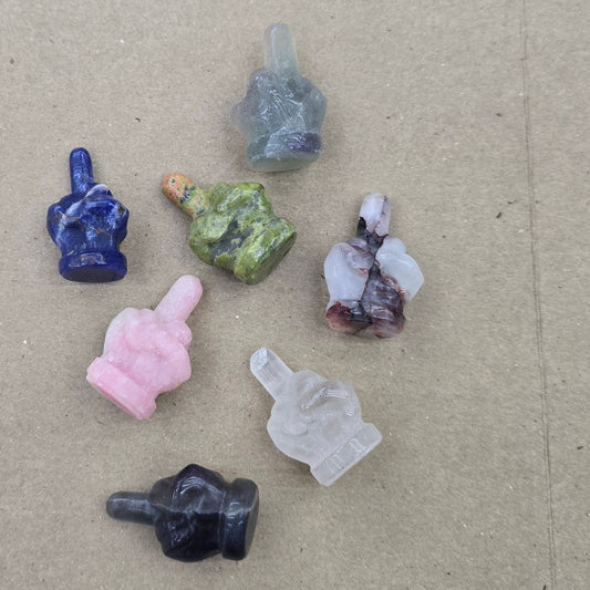 Middle Finger Crystal - Assorted