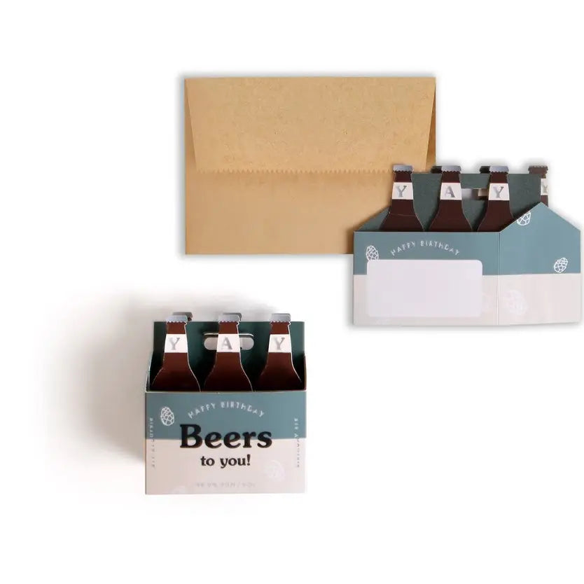 Beers To You Pop-Up Birthday Card
