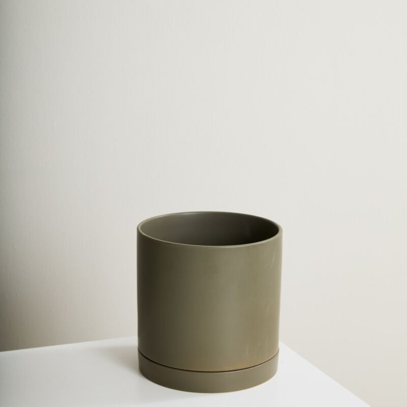 Romey pot - moss 10"