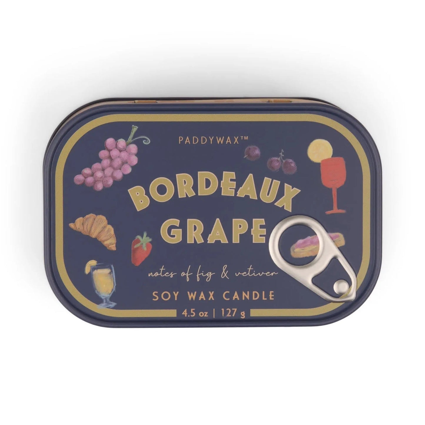 Bistro Tin Candle - Bordeaux Grape