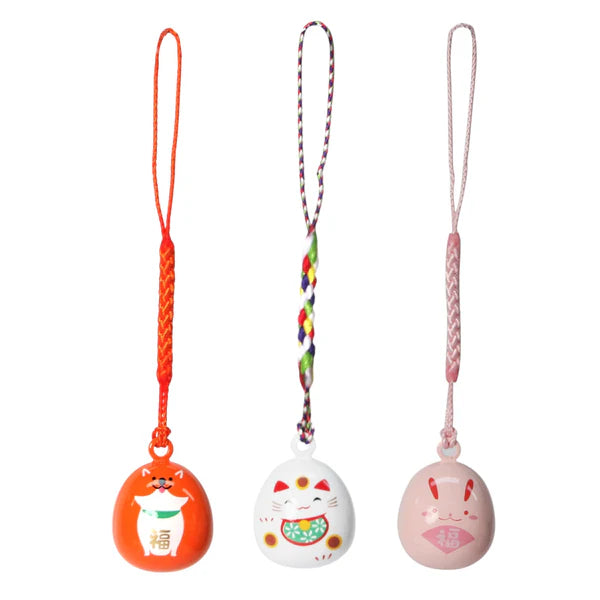 Netsuke Bell Charm - Assorted