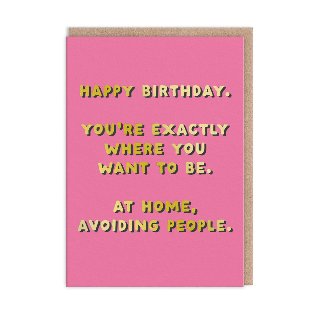 Ohh Dear Card - Avoiding People