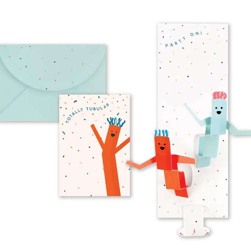 Totally Tubular - Party On Pop-Up Greeting Card