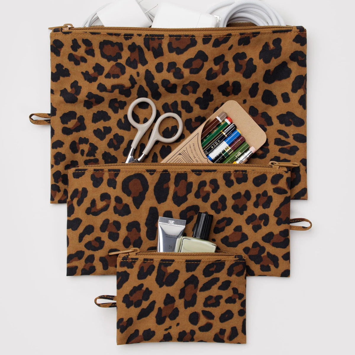 Flat Pouch Set - Leopard