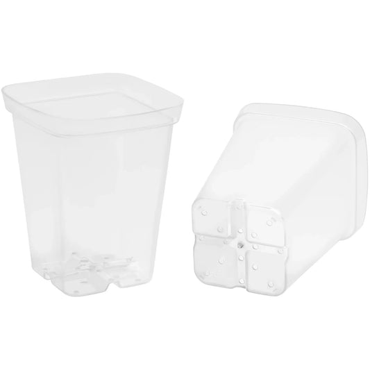 Clear Square Pot - 2.5"