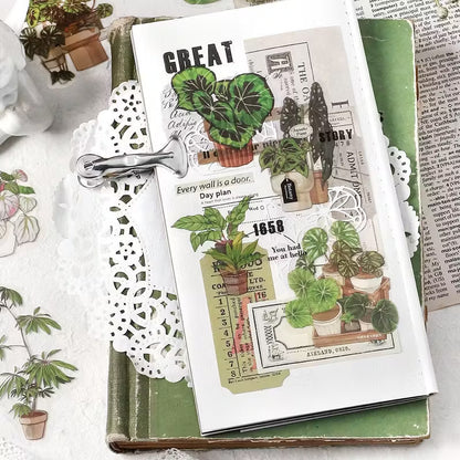 Vintage Houseplant sticker pack