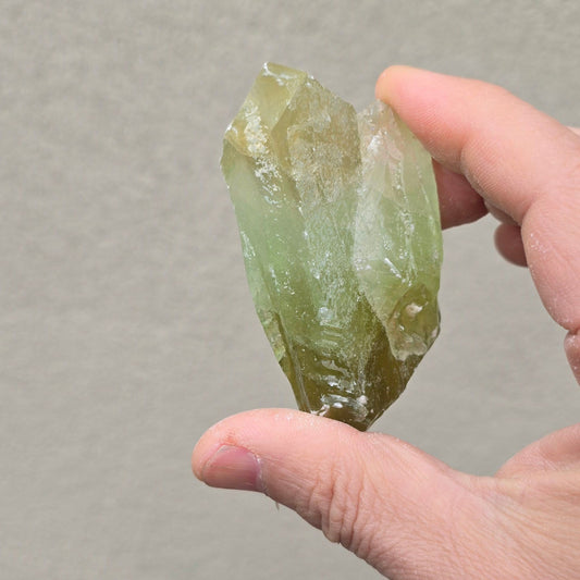 Raw Green Calcite
