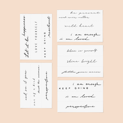 Mantra Temporary Tattoos