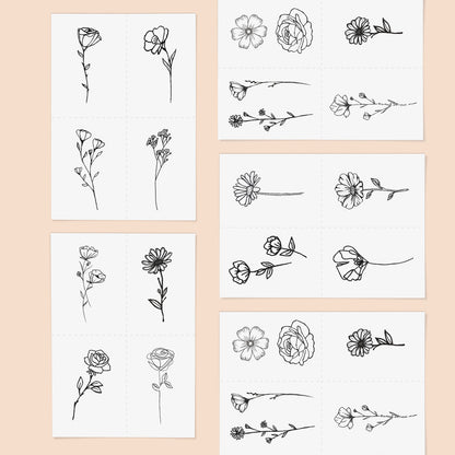Blooming Temporary Tattoos