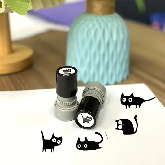 Mini Black Cat Stamp