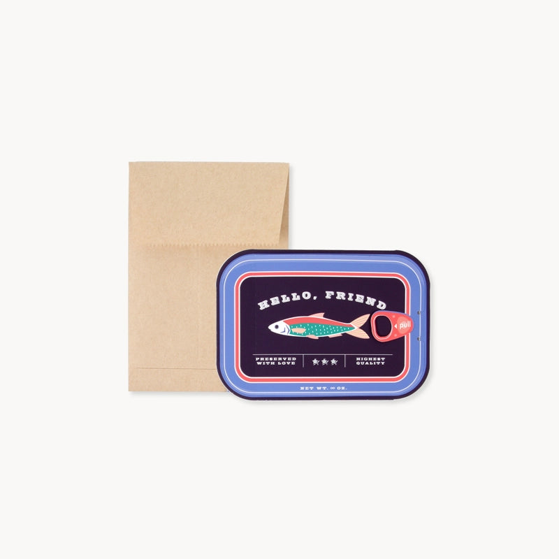 Sardines Laser-Cut Greeting Card