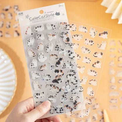 Plush Velvet Assembly Washi Sticker Set