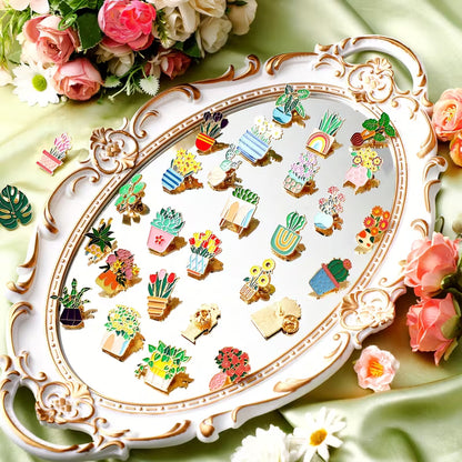 Enamel pin - plants