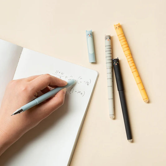 Cat Erasable Gel Pens
