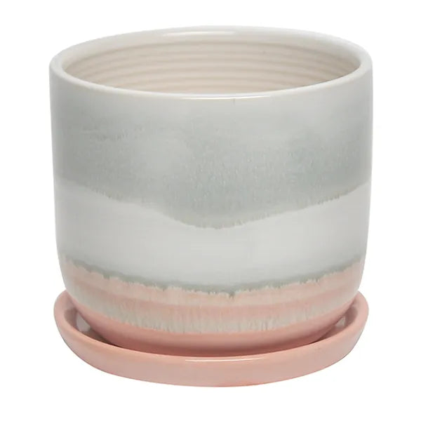 Horizon Planter W/Saucer - 3.25"
