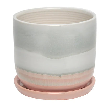Horizon Planter W/Saucer - 3.25"