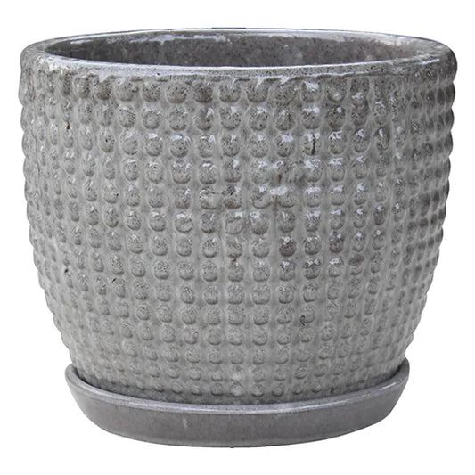 Deco Egg Planter - 8.25" (grey)