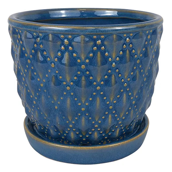 Beaded Planter - 5.5" (tourmaline)