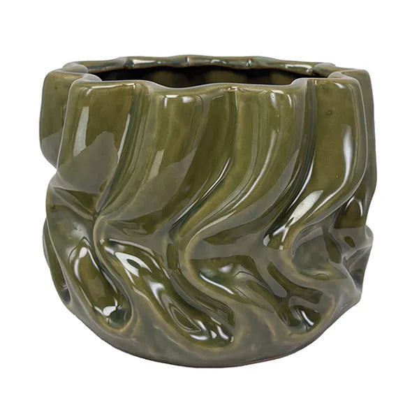 Temblor Planter - 7" (Deep Moss)