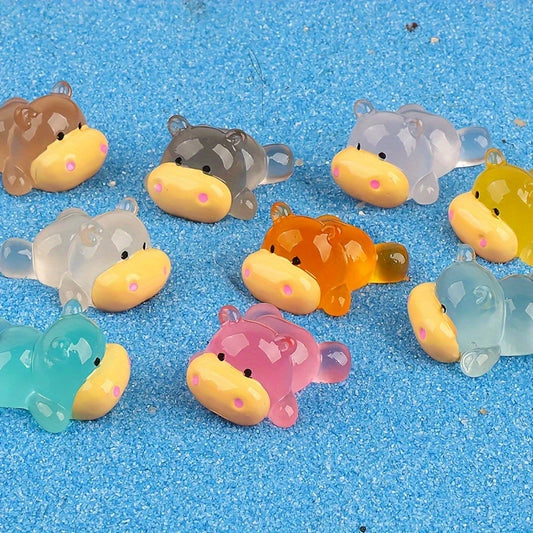 Miniature - Floating Hippo
