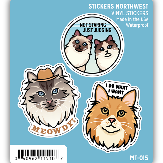 Stickers - Cat Face Trio
