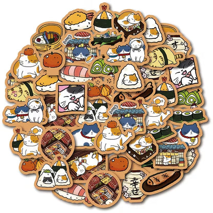 Stickers - Nostalgic Japanese Cat