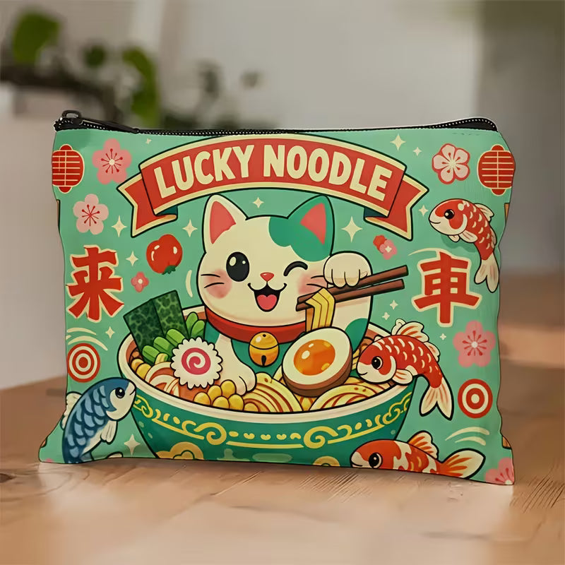 Maneki Zipper Pouch