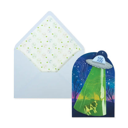Interactive UFO Petite Card