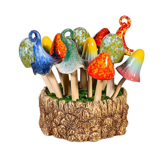 Mushroom Garden Stake