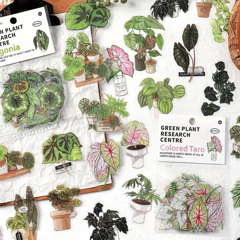 Vintage Houseplant sticker pack