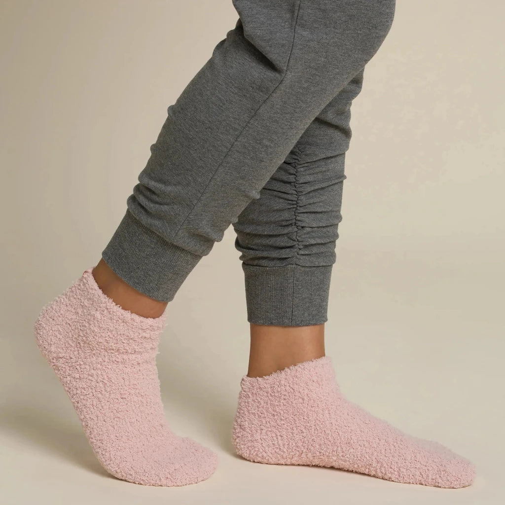 CozyChic® 2 Pair Tennis Sock Set - Dusty Rose