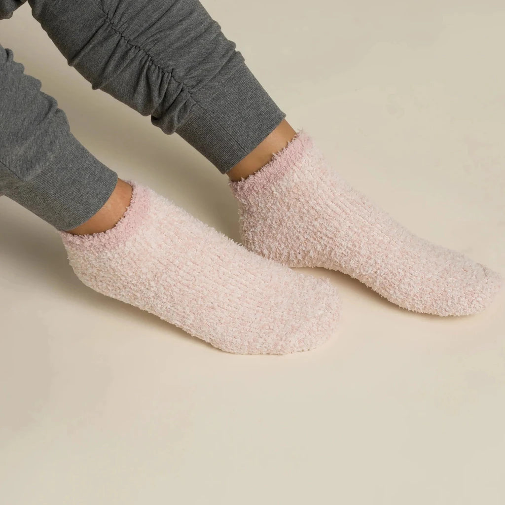 CozyChic® 2 Pair Tennis Sock Set - Dusty Rose