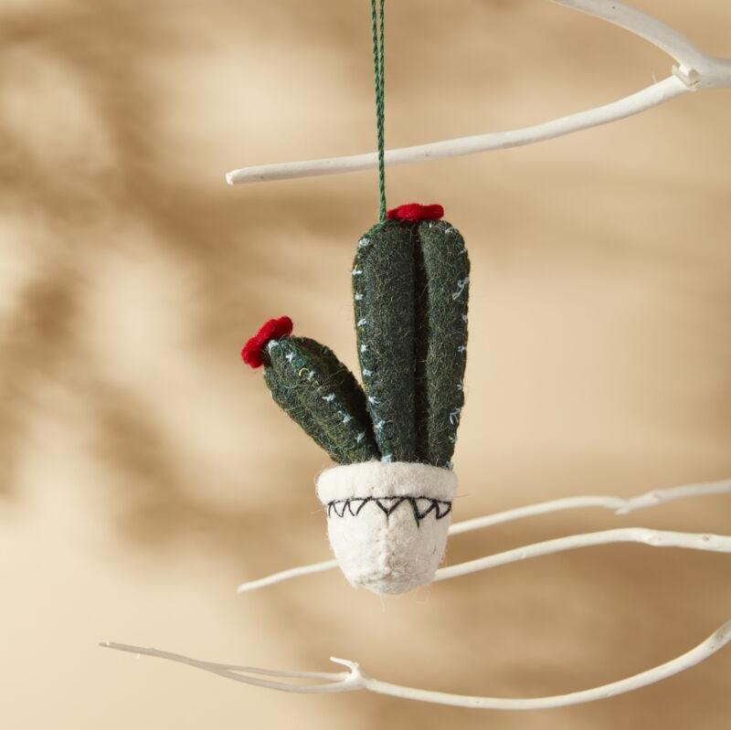 Festive Cactus Ornament