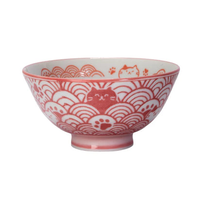 Seikaiha Neko Bowl - 4.5"
