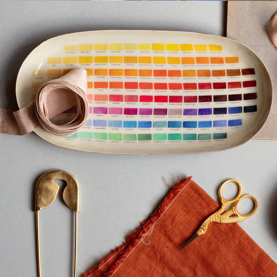Nomenclature of Colors Oval Enamel Tray