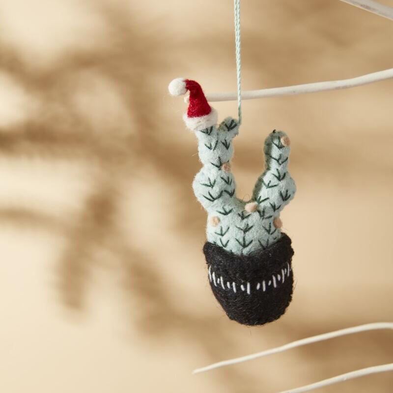 Festive Cactus Ornament