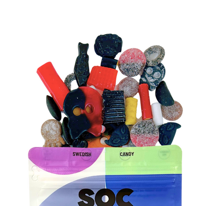 Licorice Mix Swedish Candy Pouch