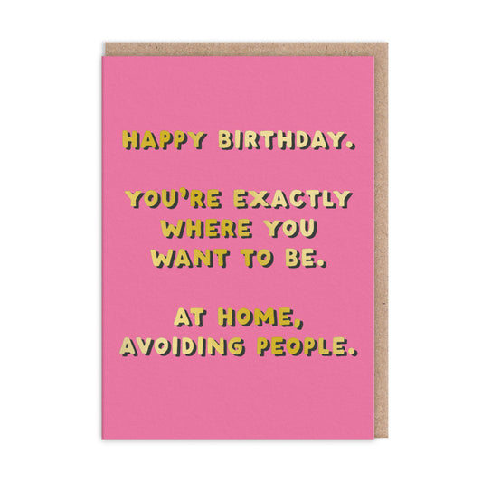 Ohh Dear Card - Avoiding People