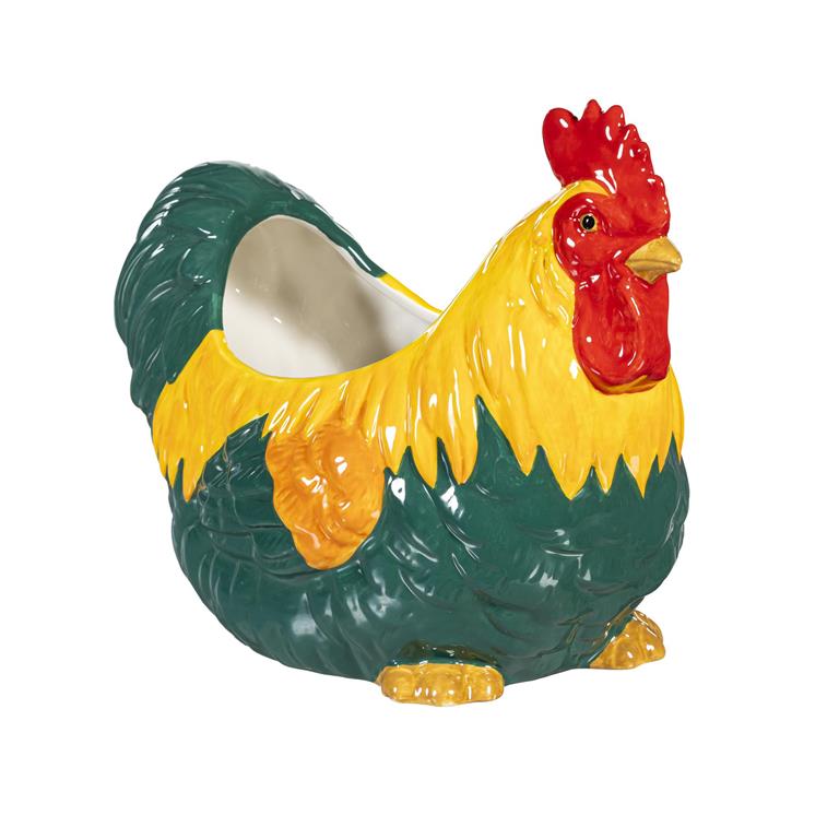 Rooster Planter - 8.3"