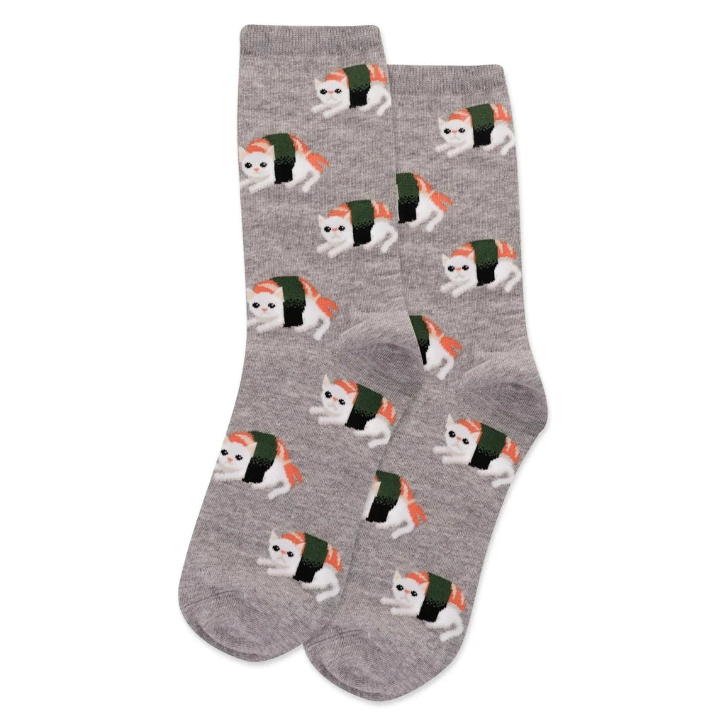 Sushi Cat Nigiri Crew Socks