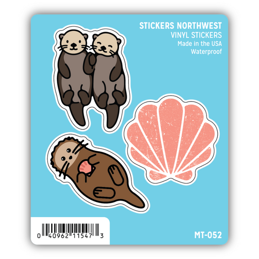 Stickers - Sea Otter Mini Trio