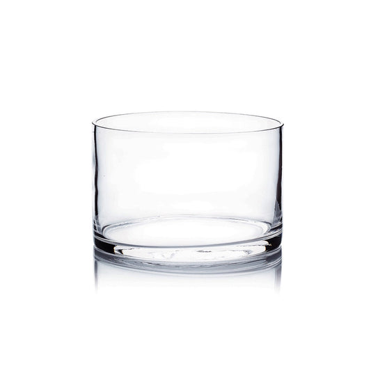 GLASS VASE - 6" X 5"