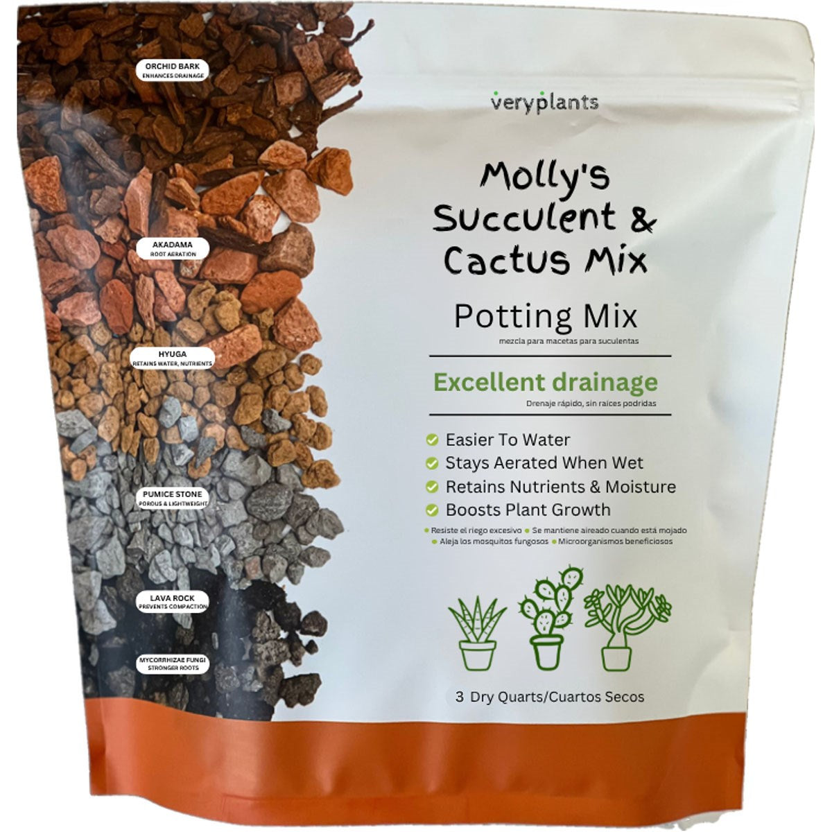 Molly's Succulent Mix - 3qt
