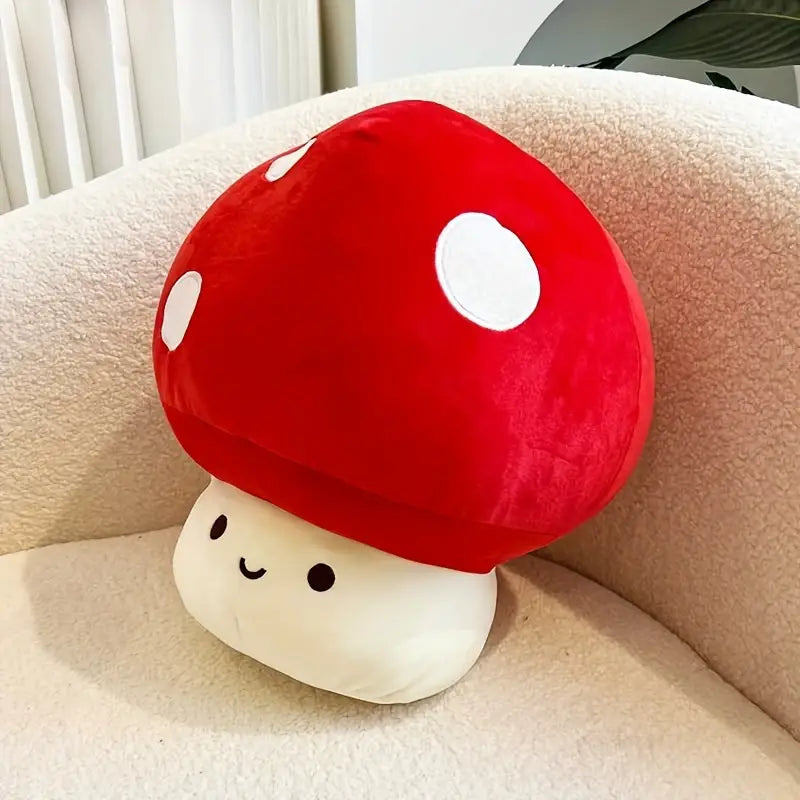 Amanita mushroom plushie