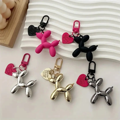 Balloon keychain charm