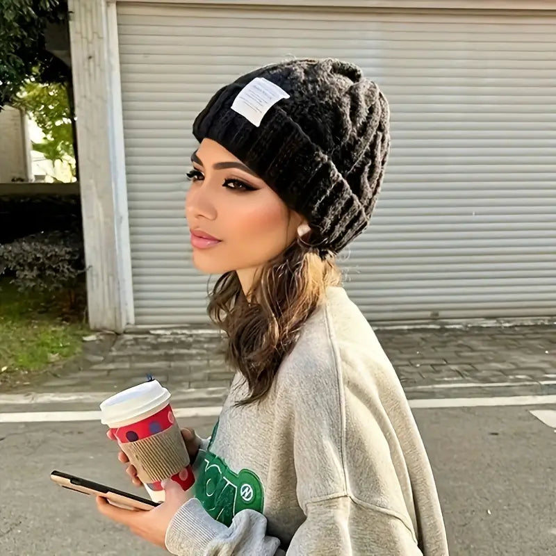 Knit Beanie - Black