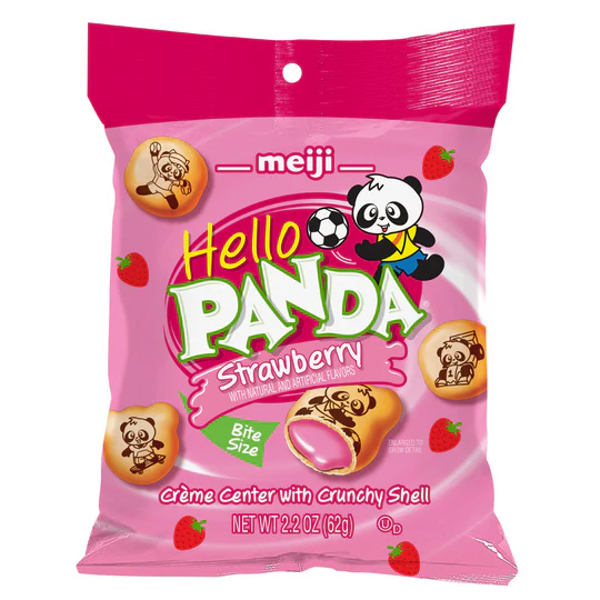 Meiji Hello Panda - Strawberry - 2.2 oz