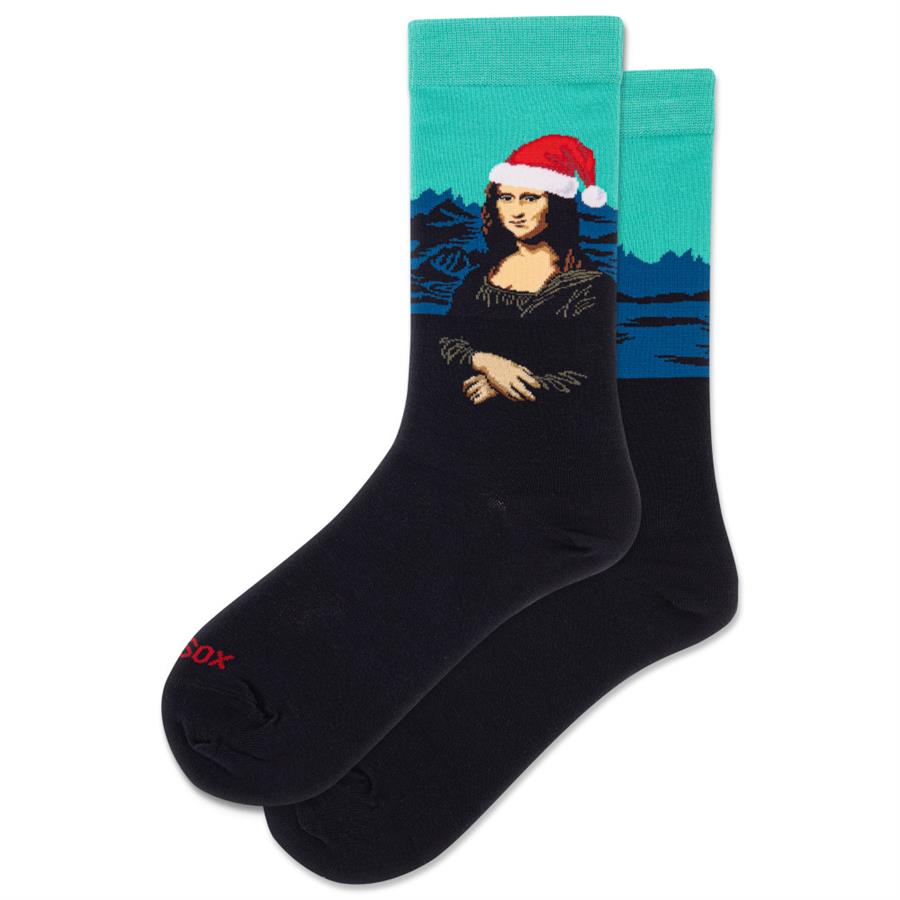 Santa Mona Lisa Crew Sock