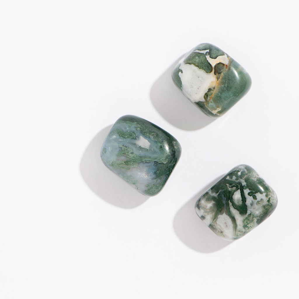 Tumbled Moss Agate